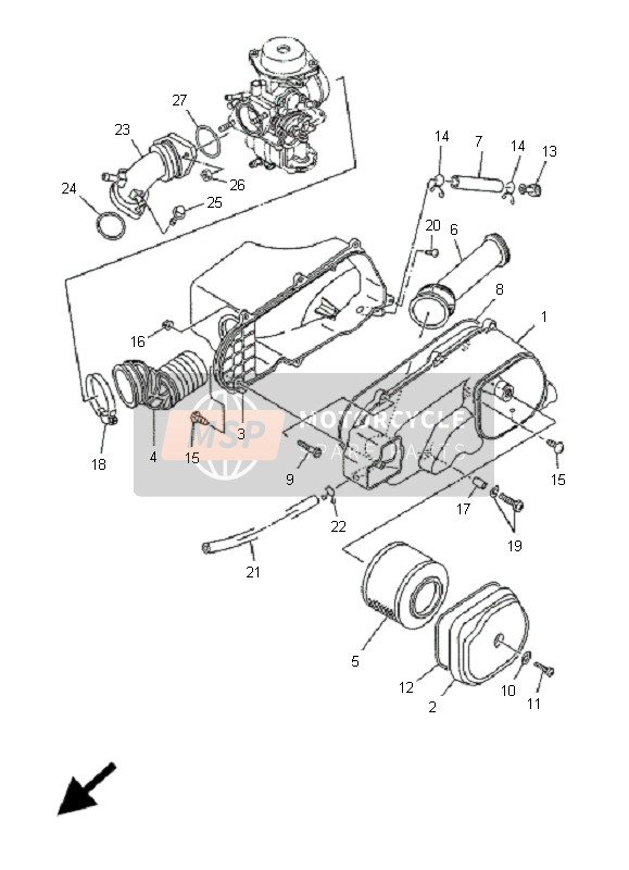 5DSE43490000, Pipe, Yamaha, 1